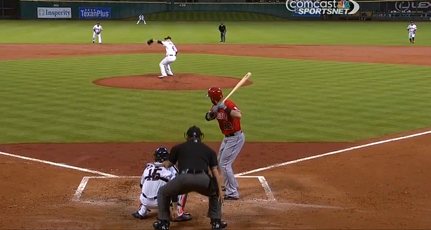 Screengrab of Josh Hamilton at-bat